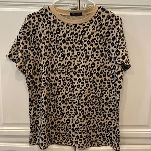 Cheetah print Tee size large by Blooming Jelly